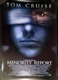 绝版【美国原版电影海报】关键报告 (Minority Report) 汤姆·克鲁斯 (2002年海报)