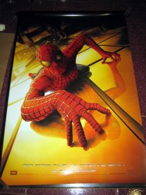 绝版【美国双面原版电影海报】蜘蛛人 Spider-Man (2002年)