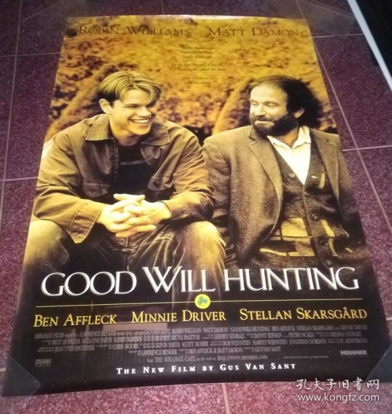 绝版电影海报  心灵捕手 Good Will Hunting  罗宾威廉斯 麦特戴蒙 (1997年海报)