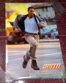 绝版【*电影海报】扞卫战警 speed 基努李维 Keanu Reeves 1994年