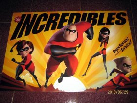 绝版【*迪士尼电影海报】超人特攻队 Incredibles