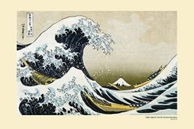 【*艺术海报】葛饰北斋 神奈川冲浪里 Katsushika Hokusai