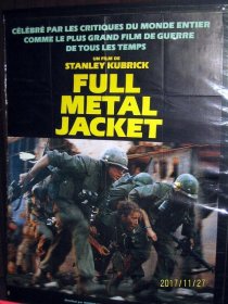 法大版【超大尺寸欧洲原版海报】金甲部队  Full Metal Jacket (1987年.120x160cm)