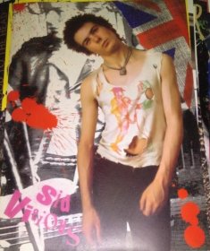 绝版【*西洋乐团海报】席德维雪斯 Sid Vicious 性手枪乐团 Sex Pistols (双面压钻石膜)