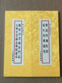 佛说阿弥陀经延生普佛仪规+观世音菩萨普门品 大势至菩萨念佛圆通章 文物出版社  佛心甘露忏仪全集 j