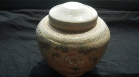 明代福壽青花蓋罐