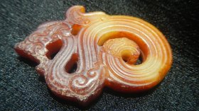 黃玉紅沁S形老玉龍