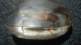 舊藏老琉璃蟈蟈吊墜