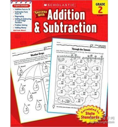 【中图原版】Scholastic Success with Addition & Subtracti