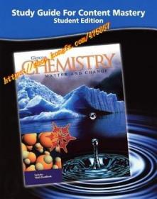 Chemistry: Matter & Change, Study Guide for Content Mastery, Student Edition