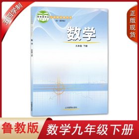 鲁教版2024适用 初中数学九年级下册五四学制 山东教育出版社 初中9九下数学54学制学生用书课本教材 鲁教版数学教科书 全新正版