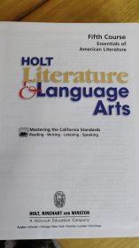 《Holt Literature language Arts》翻译：霍尔特文学的语言艺术 1.2 两本合售