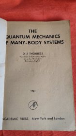 The Quantum Mechanics of Many-body System 多体系统的量子力学 （英文版 ）缺底