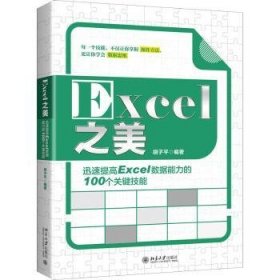 全新正版图书 Excel之美(迅速提高Excel数据能力的100个关键技能)胡子北京大学出版社9787301320945 表处理软件高职