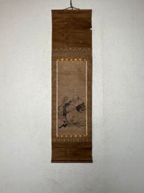 「布袋图」賢江祥啓 室町后期画僧 建长寺的書記 向芸阿弥学习画技