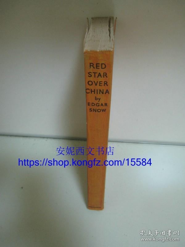 1937年英文《红星照耀中国》 ---- 又名西行漫记，斯诺著，伦敦初版带毛泽东和红军照片介绍，***收藏珍品 Red Star Over China