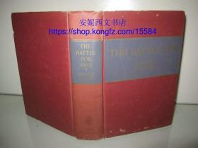 1942年英文《为亚洲而战》 ---- 埃德加.斯诺著，英勇的抗日战争，书顶刷蓝，The Battle For Asia