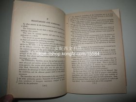 1935年英文《共产党宣言》---- 宣言单行本，收藏珍品，马克思，恩格斯，早期珍贵***文献