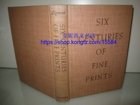 1937年英文《六个世纪的精美印刷插图》---- 500余幅插图精美版画，西方经典书话，藏书人必读