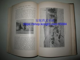 1903年英文《中亚和西藏》----两卷全， 斯文·赫定中亚考察，发现楼兰古城的记录及照片，填补地图上西藏的大片空白，300余幅照片和插图，4副折叠地图，书顶刷金 Central Asia and Tibet