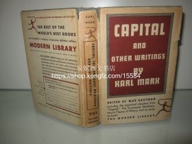 1932年英文《共产党宣言及其它》---- 精装带书衣，马克思，恩格斯 Capital: The Communist manifesto and other writings