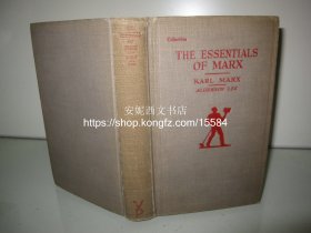 1926年英文《马克思主义的要义&共产党宣言》---- 罕见红色收藏珍品，The Essentials of Marx The Communist Manifesto