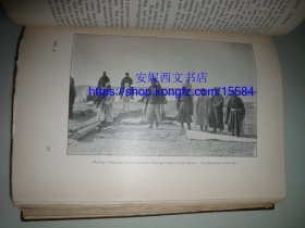 1903年英文《中亚和西藏》----两卷全， 斯文·赫定中亚考察，发现楼兰古城的记录及照片，填补地图上西藏的大片空白，300余幅照片和插图，4副折叠地图，书顶刷金 Central Asia and Tibet