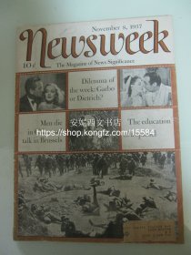 1937年11月《美国新闻周刊》---- 封面照片  “中国士兵抵抗日军战场牺牲照片” ，内文涉及淞沪会战四行仓库保卫战，珍贵文献资料 Newsweek Magazine