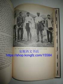 1938年英文《红星照耀中国》又名西行漫记，埃德加.斯诺著---- 61幅珍贵老影像记录革命历程，书顶刷红，1938年美国版 Red Star Over China