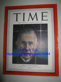 1944年12月《美国时代杂志》----- 美国时代周刊封面人物 “挪威主教贝尔格拉夫”，内文各国抗战近况报道，Time Magazine，珍贵二战历史文献