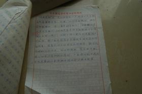 中国古代文学理论阮国华教授手稿《试谈我国古代文论中灵感论》一份