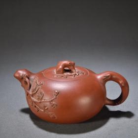 旧藏·老紫砂梅花茶壶