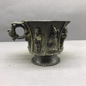 铜茶杯摆件S