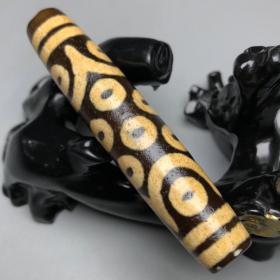 藏区回流老料高油包浆亚黄【十八眼天珠】