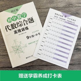 周计划：初中数学代数综合题高效训练（9年级+中考）