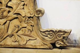 清代雕花建筑构件一对