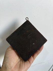 古玩旧藏清代老木雕福字匾