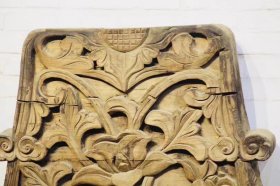 清代雕花建筑构件一对