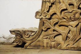 清代雕花建筑构件一对