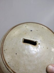 古玩旧藏双旗罐磁州窑存钱罐
