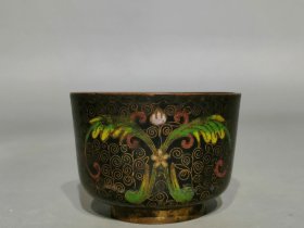 清代铜胎景泰蓝茶碗