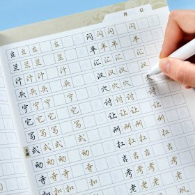 荆霄鹏实用行楷字帖考试练字帖墨点名家手写硬笔书法成人高中学生行楷书字帖速成临摹钢笔书法入门基础教程书