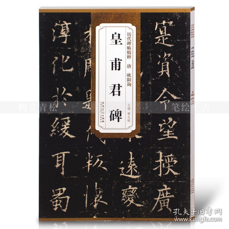 唐欧阳询皇甫君碑 皇甫诞碑历代碑帖精粹 薛元明主编 楷书毛笔书法字帖 安徽美术