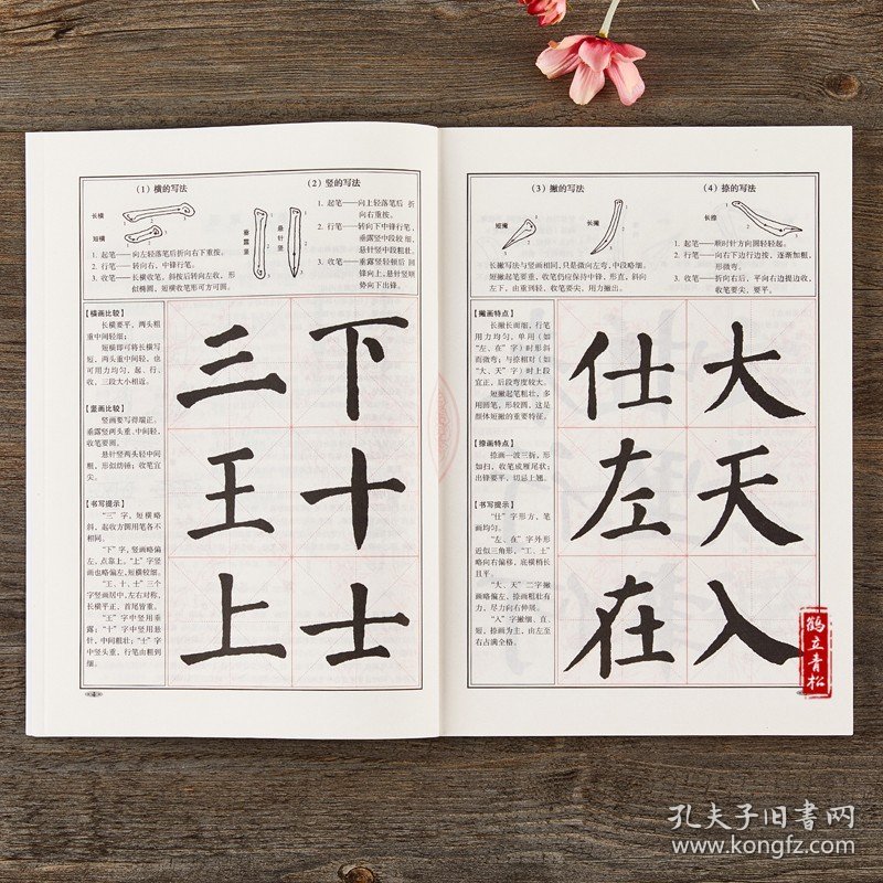 楷书入门大字帖颜体颜真卿勤礼碑中国书法初学入门教程武道湘编著学生成人毛笔字帖培训教材 长江出版传媒崇文书局