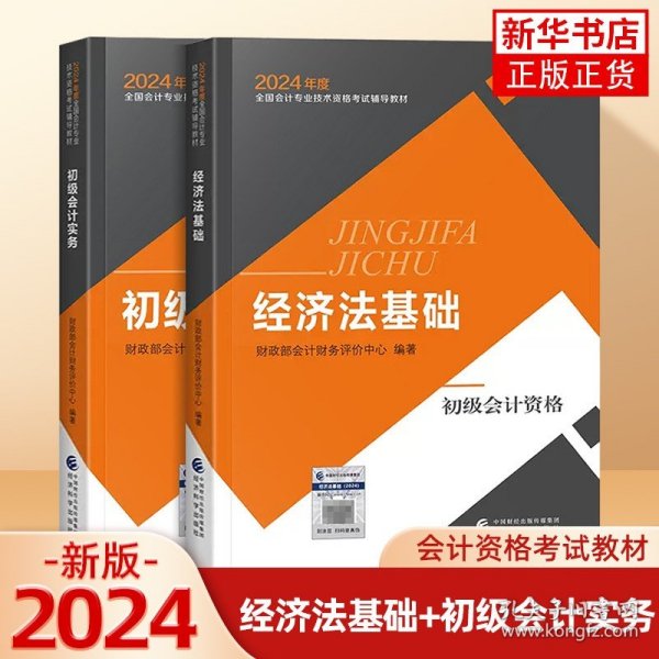 2024年初级会计初级职称考试教材 初级会计实务和经济法基础教材书会计师证试题练习题题库真题 正版