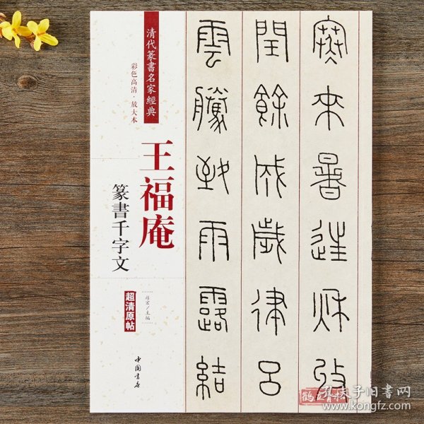 王福庵篆书千字文 清代篆书名家经典彩色高清放大本超清原帖 毛笔书法篆书字帖古帖临摹附繁体旁注 赵宏编中国书店