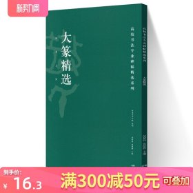 大篆精选 高校书法专业碑帖精选系列 历代精品碑帖中国碑帖名品软笔毛笔临摹本释文译注原碑帖拓本字贴经典碑帖书法基础教程图书籍