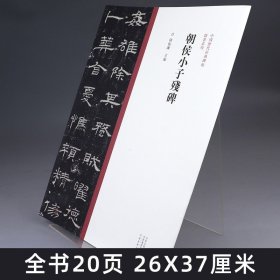 隶书系列 朝侯小子残碑 隶书毛笔字帖原碑原帖繁体旁注 中国历代经典碑帖 陈振濂 名家作品隶书临摹范本墨迹本 河南美术