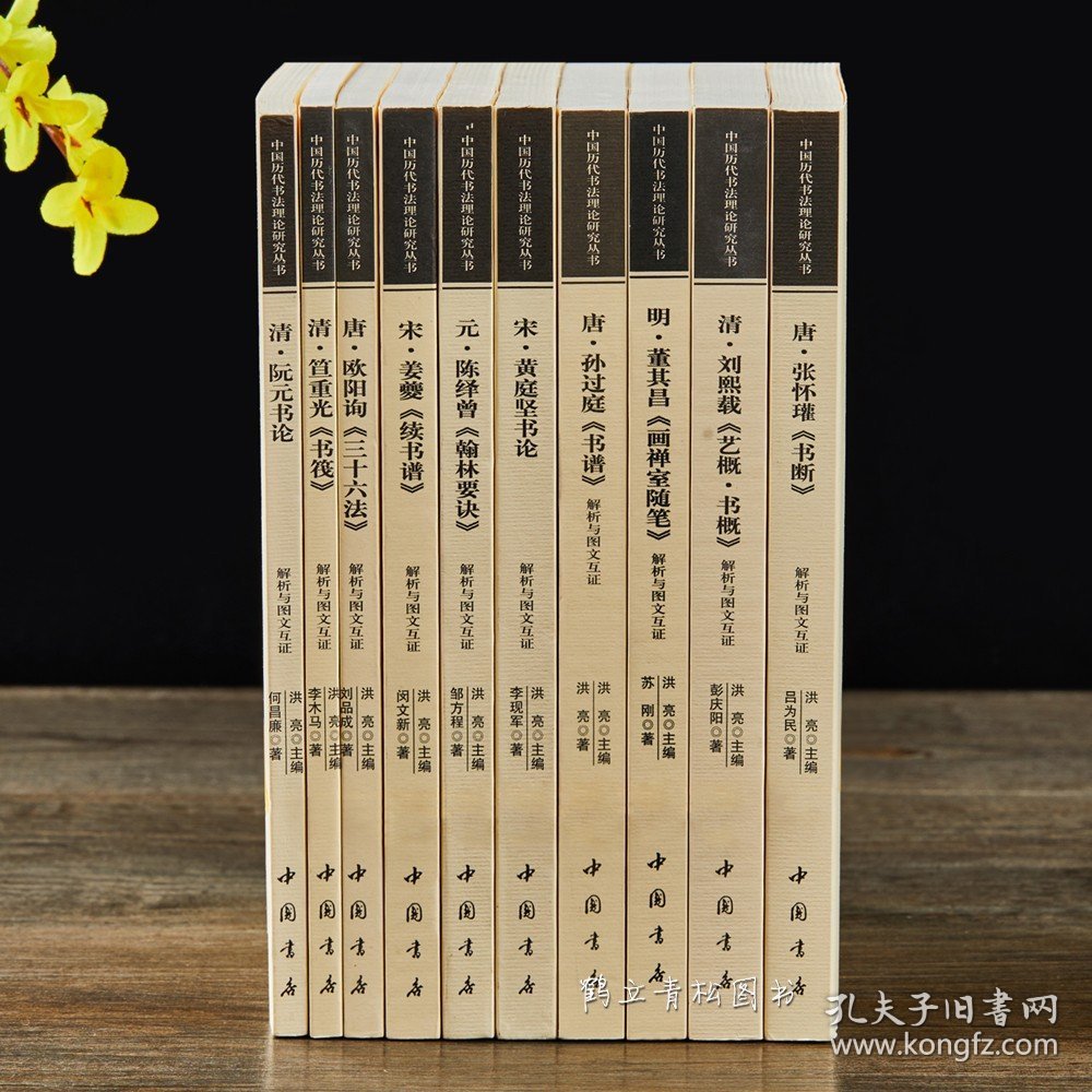 中国历代书法理论研究丛书 解析与图文互证全十册张怀瑾断书 黄庭坚书论 孙过庭书谱 欧阳询三十六法 姜夔续书谱 董其昌画禅室随笔