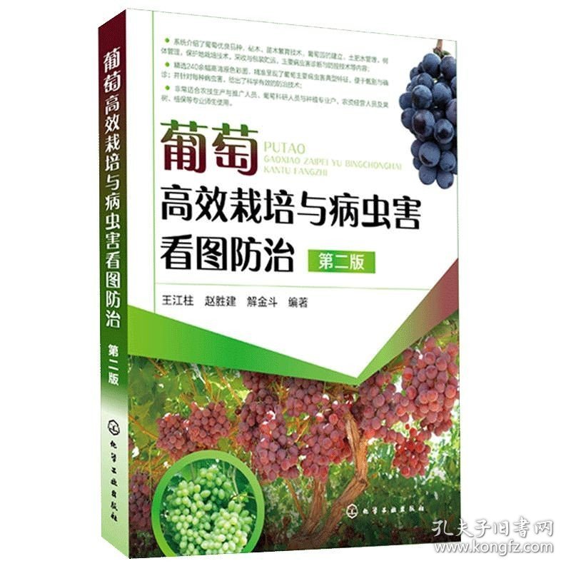 葡萄高效栽培与病虫害看图防治第二版诊断果树嫁接技术图解书农业书籍果树修剪书籍种植书籍大全葡萄种植书籍